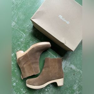 Madewell Suede Clog Boot, 7.5